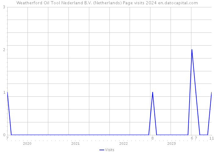 Weatherford Oil Tool Nederland B.V. (Netherlands) Page visits 2024 
