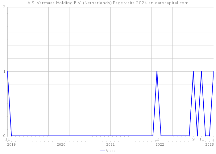A.S. Vermaas Holding B.V. (Netherlands) Page visits 2024 