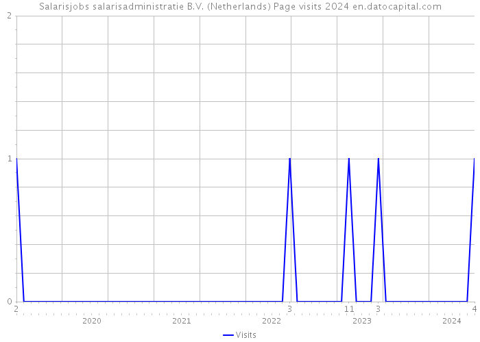 Salarisjobs salarisadministratie B.V. (Netherlands) Page visits 2024 