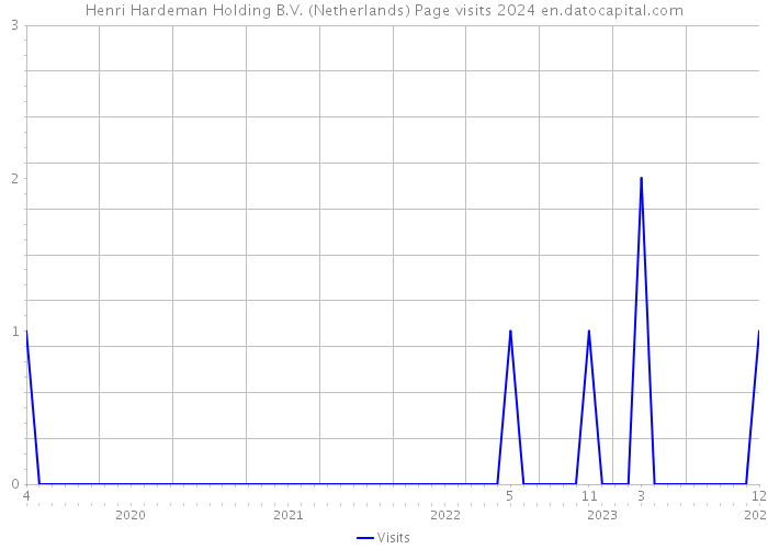 Henri Hardeman Holding B.V. (Netherlands) Page visits 2024 