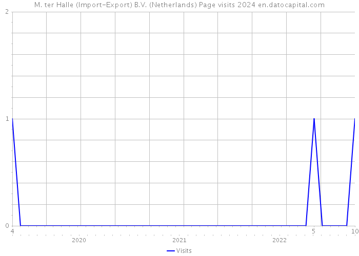 M. ter Halle (Import-Export) B.V. (Netherlands) Page visits 2024 