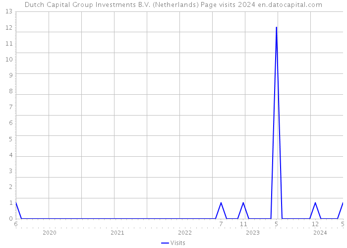 Dutch Capital Group Investments B.V. (Netherlands) Page visits 2024 