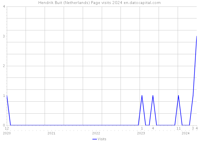 Hendrik Buit (Netherlands) Page visits 2024 