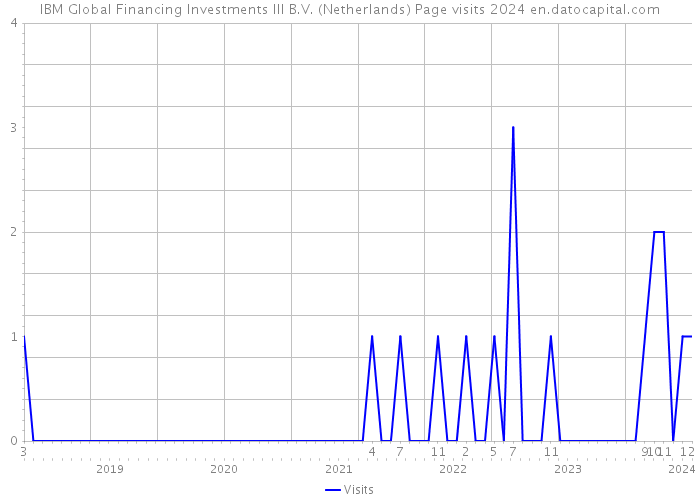 IBM Global Financing Investments III B.V. (Netherlands) Page visits 2024 