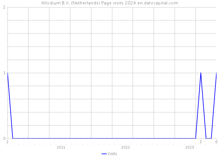 Allodium B.V. (Netherlands) Page visits 2024 