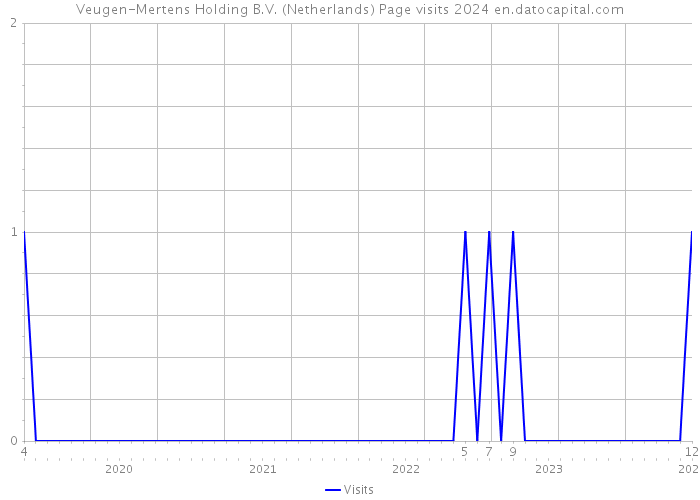 Veugen-Mertens Holding B.V. (Netherlands) Page visits 2024 