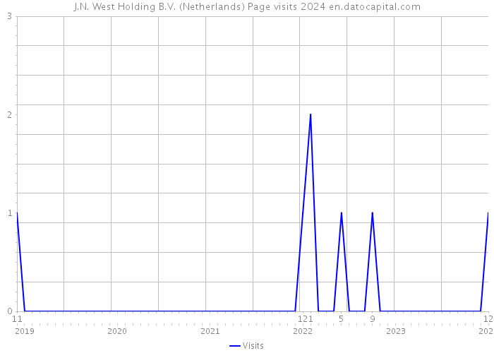 J.N. West Holding B.V. (Netherlands) Page visits 2024 