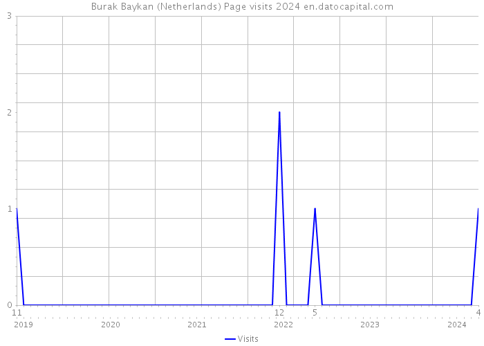 Burak Baykan (Netherlands) Page visits 2024 