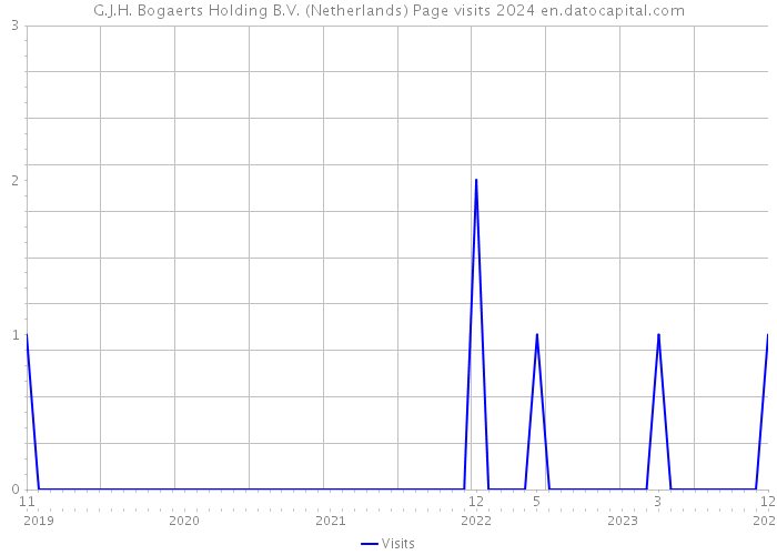 G.J.H. Bogaerts Holding B.V. (Netherlands) Page visits 2024 