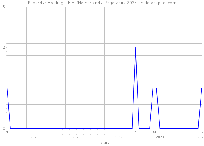 P. Aardse Holding II B.V. (Netherlands) Page visits 2024 