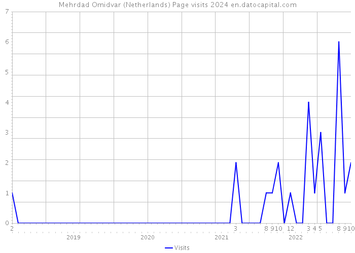 Mehrdad Omidvar (Netherlands) Page visits 2024 