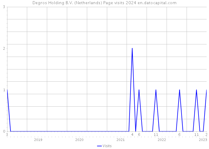 Degros Holding B.V. (Netherlands) Page visits 2024 