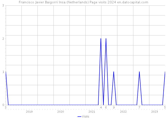 Francisco Javier Baigorri Insa (Netherlands) Page visits 2024 
