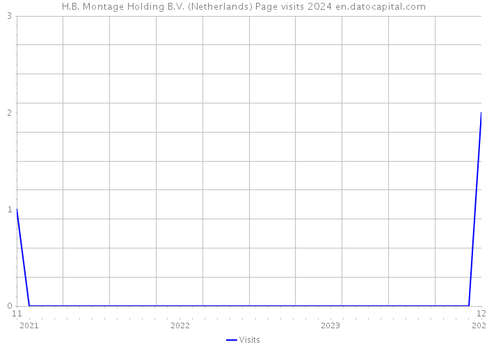 H.B. Montage Holding B.V. (Netherlands) Page visits 2024 