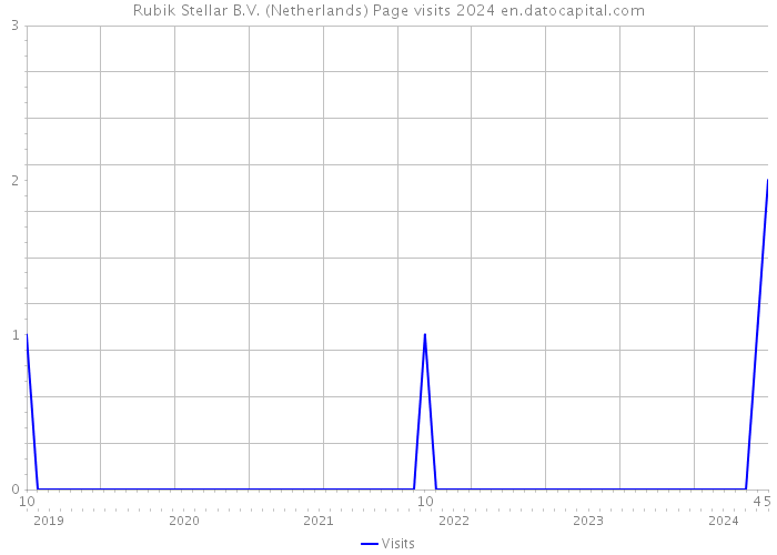 Rubik Stellar B.V. (Netherlands) Page visits 2024 