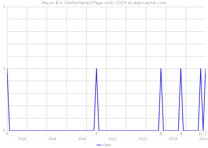 Macor B.V. (Netherlands) Page visits 2024 