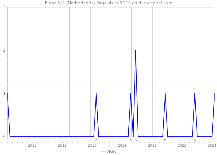 Finor B.V. (Netherlands) Page visits 2024 