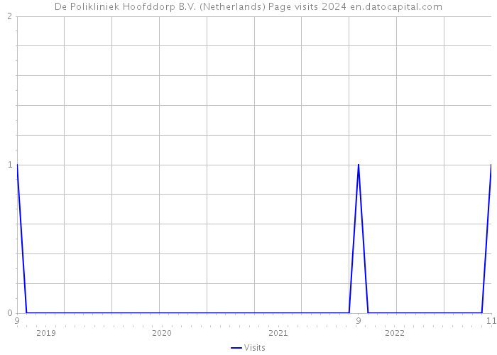 De Polikliniek Hoofddorp B.V. (Netherlands) Page visits 2024 