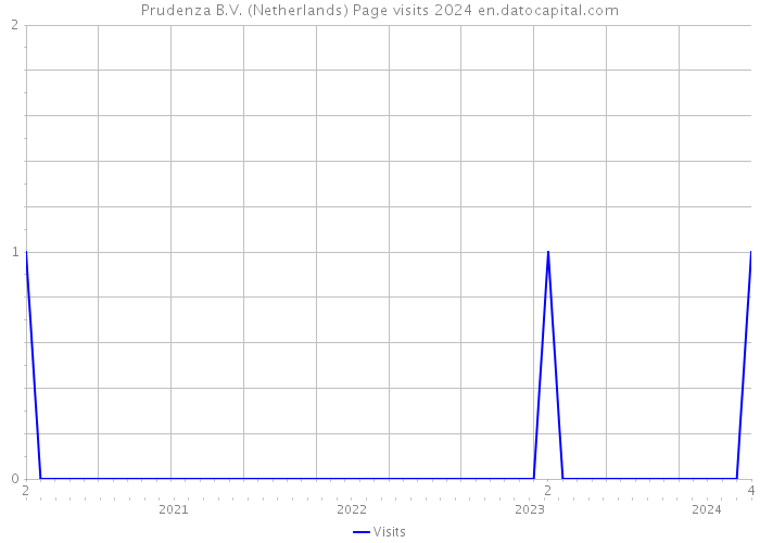 Prudenza B.V. (Netherlands) Page visits 2024 