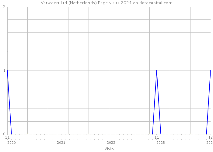 Verwoert Ltd (Netherlands) Page visits 2024 