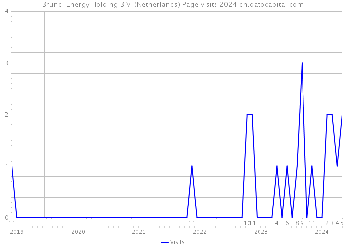 Brunel Energy Holding B.V. (Netherlands) Page visits 2024 