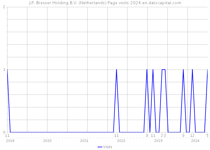 J.P. Bresser Holding B.V. (Netherlands) Page visits 2024 