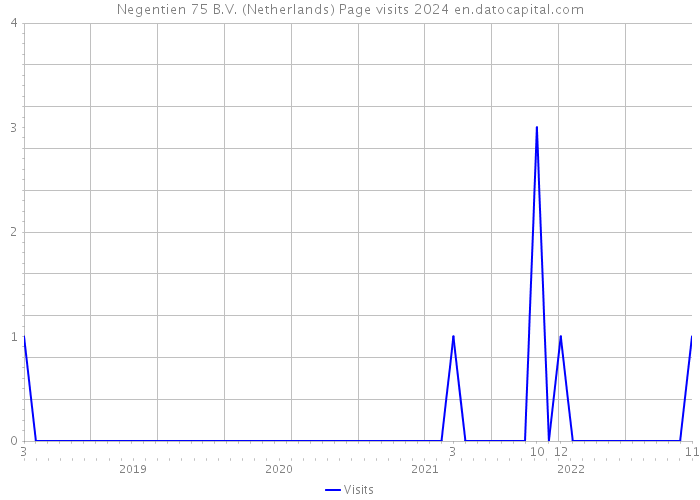 Negentien 75 B.V. (Netherlands) Page visits 2024 