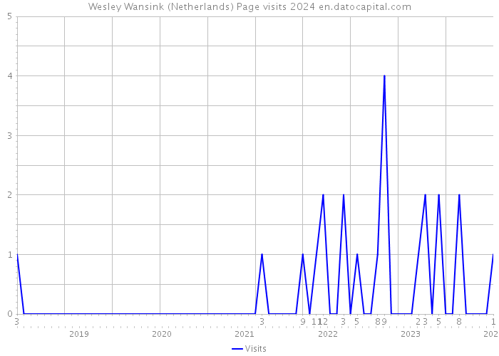 Wesley Wansink (Netherlands) Page visits 2024 