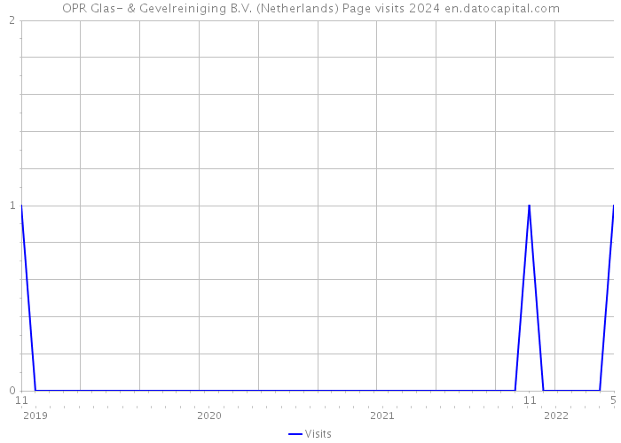 OPR Glas- & Gevelreiniging B.V. (Netherlands) Page visits 2024 