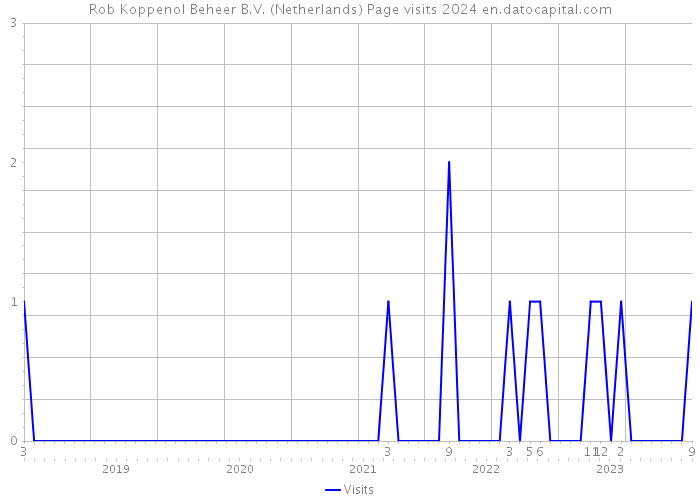 Rob Koppenol Beheer B.V. (Netherlands) Page visits 2024 