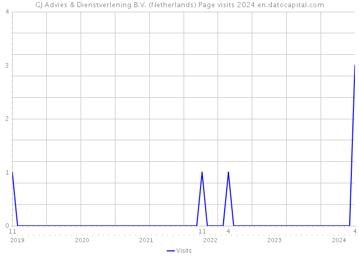 GJ Advies & Dienstverlening B.V. (Netherlands) Page visits 2024 