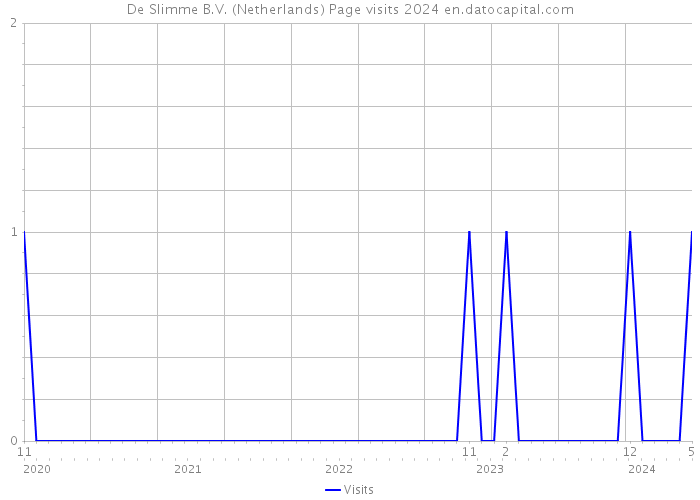 De Slimme B.V. (Netherlands) Page visits 2024 