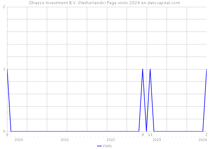 Dhaeze Investment B.V. (Netherlands) Page visits 2024 