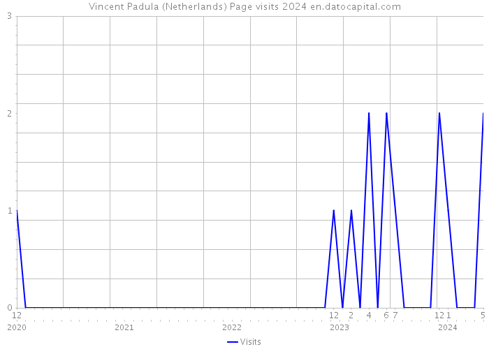 Vincent Padula (Netherlands) Page visits 2024 