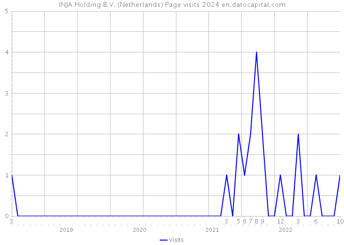 INJA Holding B.V. (Netherlands) Page visits 2024 