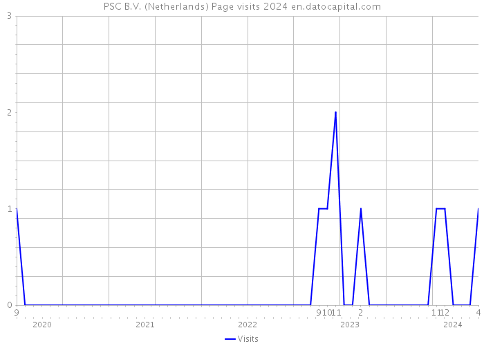 PSC B.V. (Netherlands) Page visits 2024 