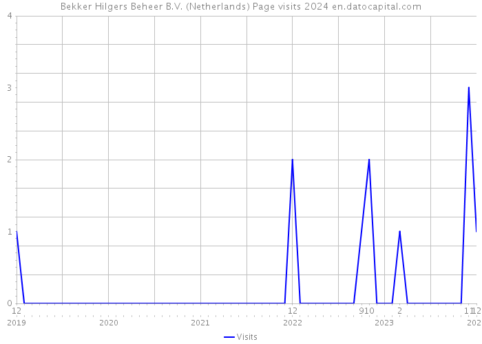 Bekker Hilgers Beheer B.V. (Netherlands) Page visits 2024 