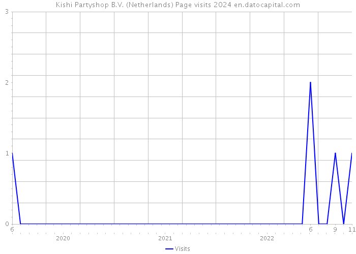 Kishi Partyshop B.V. (Netherlands) Page visits 2024 