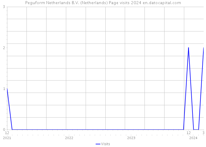 Peguform Netherlands B.V. (Netherlands) Page visits 2024 