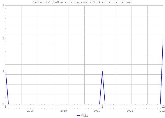 Gustos B.V. (Netherlands) Page visits 2024 