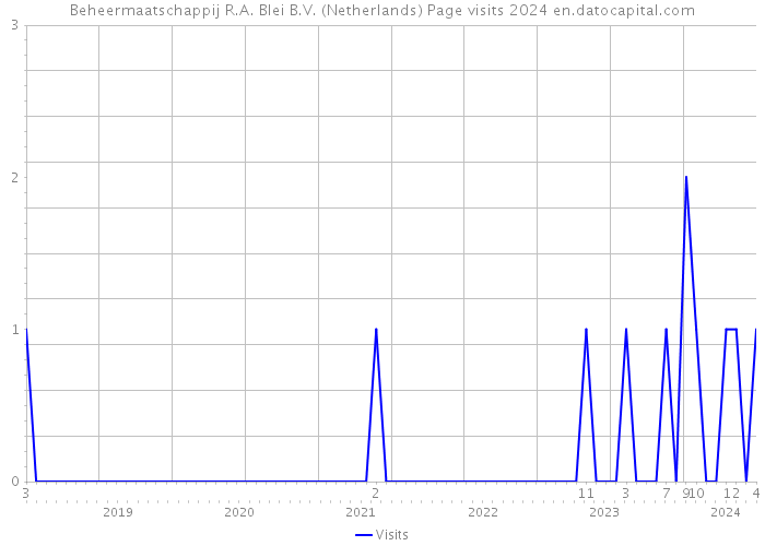 Beheermaatschappij R.A. Blei B.V. (Netherlands) Page visits 2024 