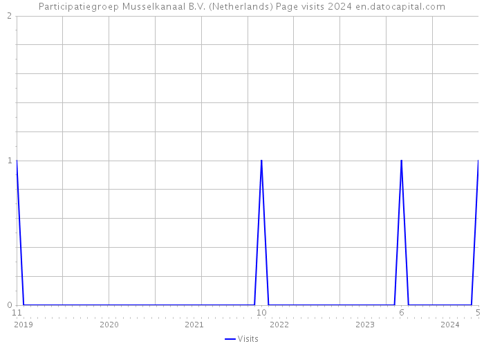 Participatiegroep Musselkanaal B.V. (Netherlands) Page visits 2024 