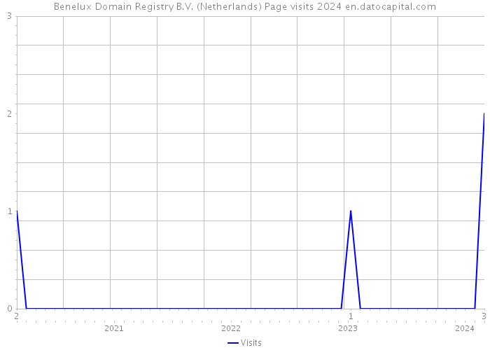 Benelux Domain Registry B.V. (Netherlands) Page visits 2024 