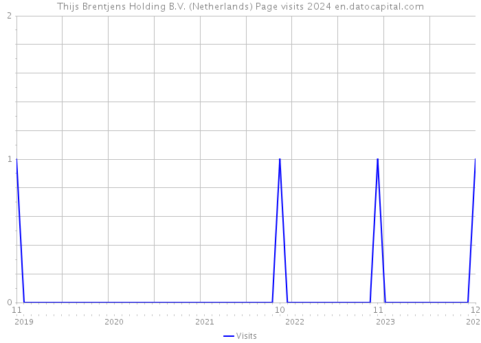 Thijs Brentjens Holding B.V. (Netherlands) Page visits 2024 