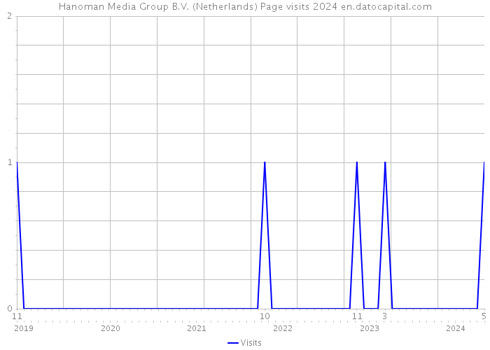 Hanoman Media Group B.V. (Netherlands) Page visits 2024 