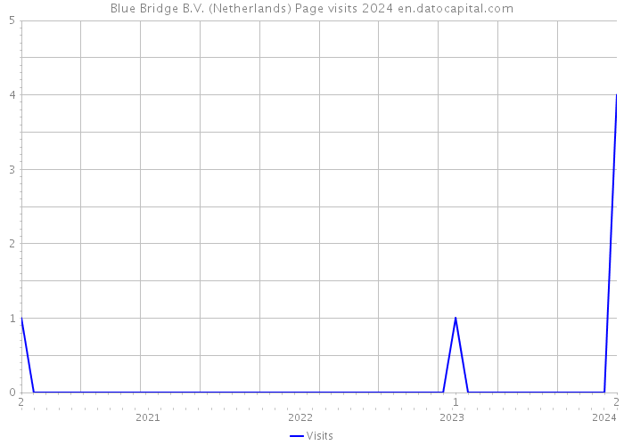 Blue Bridge B.V. (Netherlands) Page visits 2024 