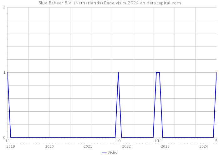 Blue Beheer B.V. (Netherlands) Page visits 2024 