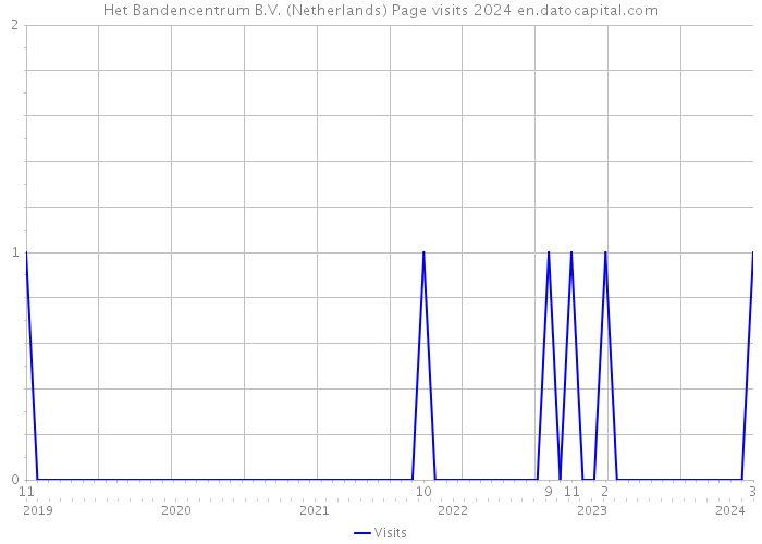 Het Bandencentrum B.V. (Netherlands) Page visits 2024 