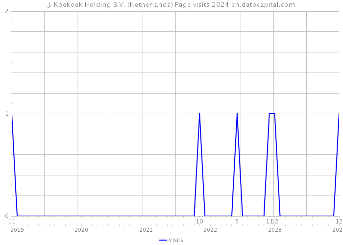 J. Koekoek Holding B.V. (Netherlands) Page visits 2024 