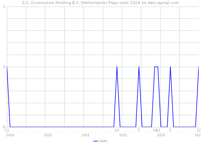 S.G. Groenestein Holding B.V. (Netherlands) Page visits 2024 